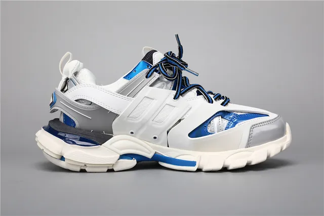 Balenciaga Track Sneaker Blanc Bleu Chaussures Chunky 8
