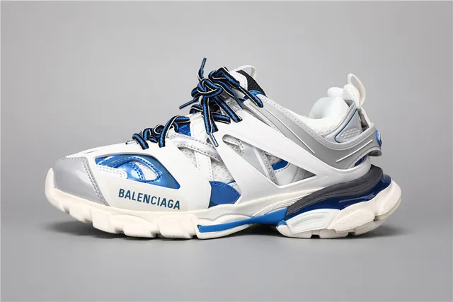 Balenciaga Track Sneaker Blanc Bleu Chaussures Chunky 9