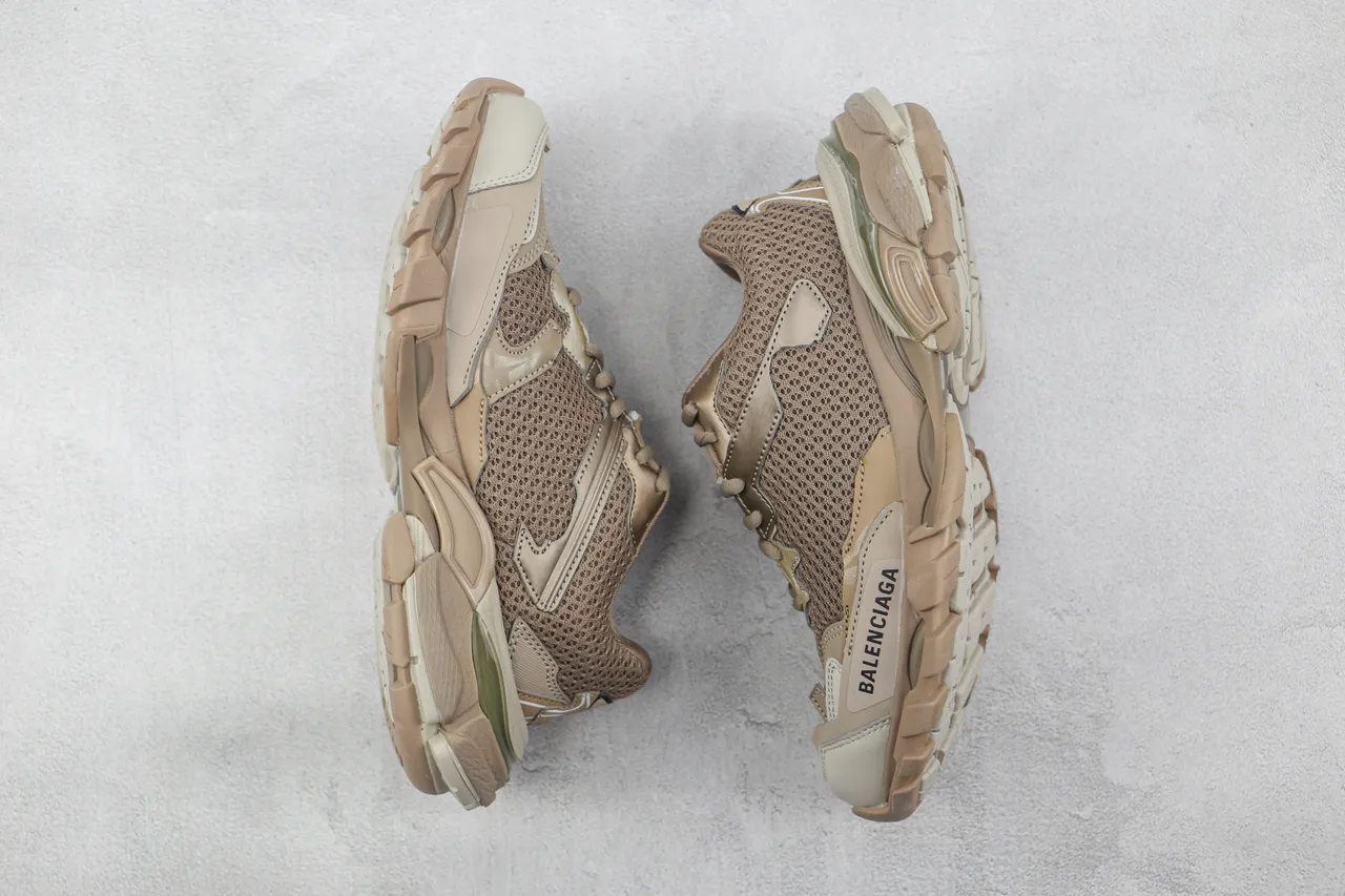 Balenciaga Track Trainer Beige Mesh Chunky Sneakers 2