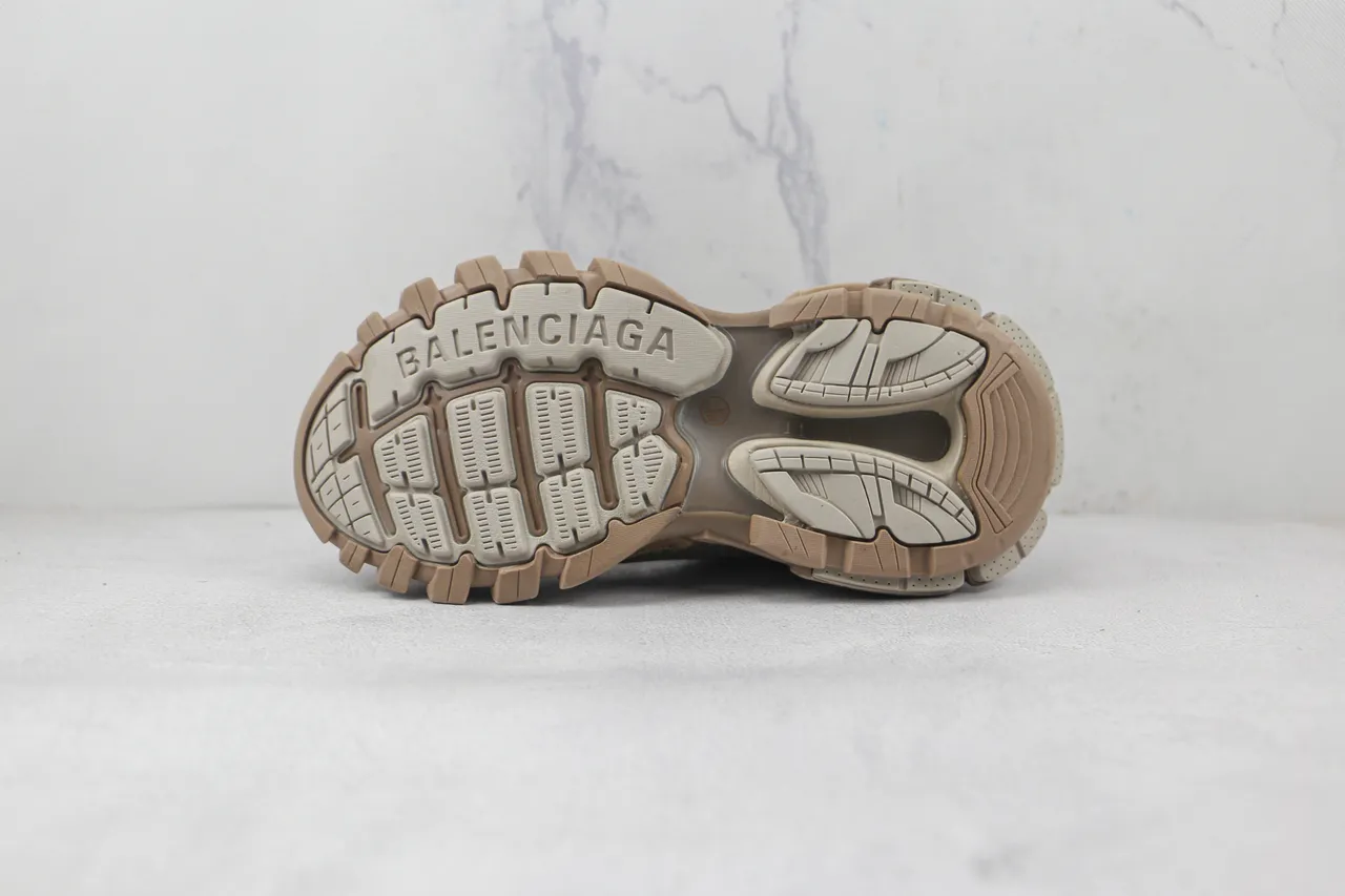 Balenciaga Track Trainer Beige Mesh Chunky Sneakers 8