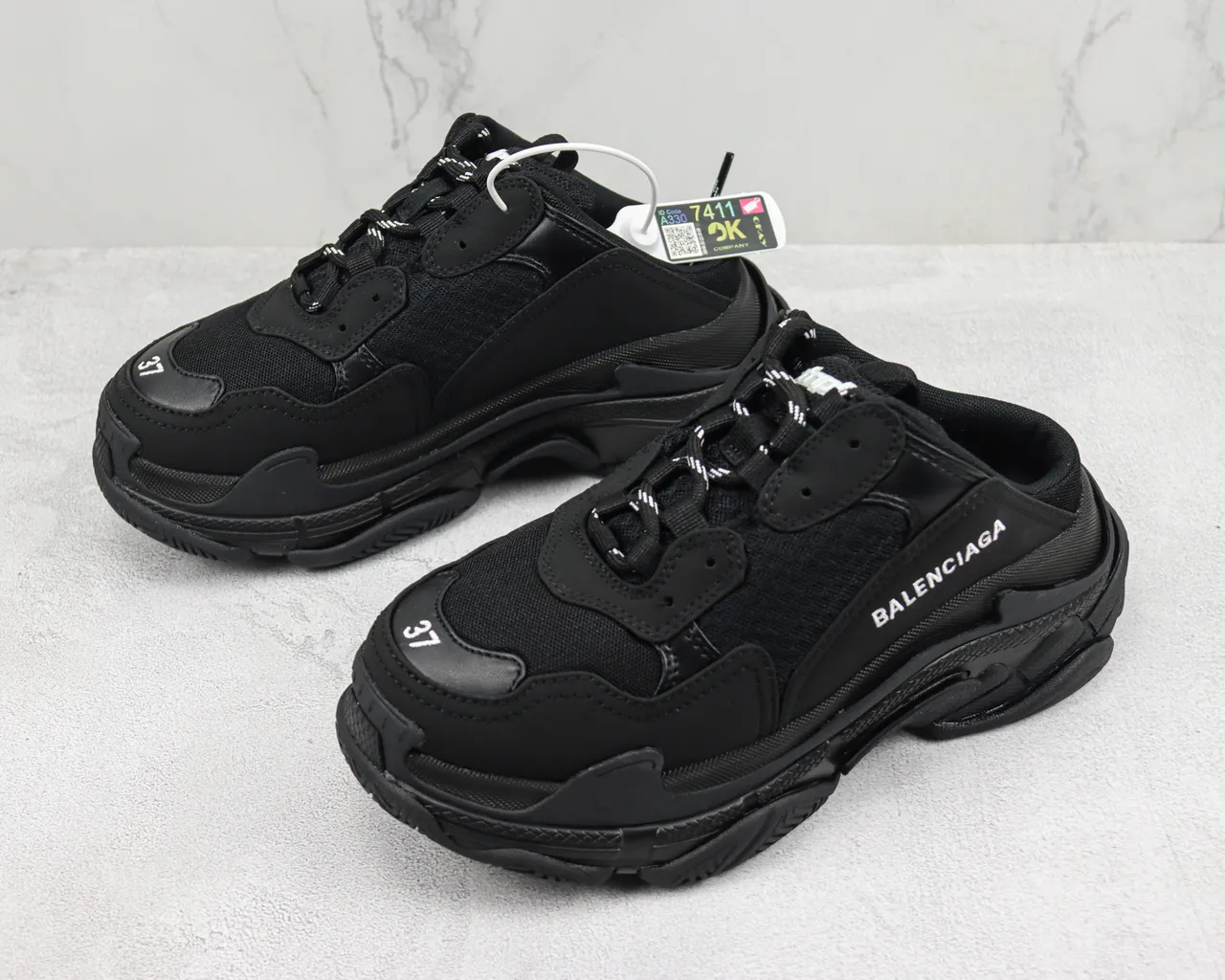 Balenciaga Track Trainer Black Chunky Sneaker 4