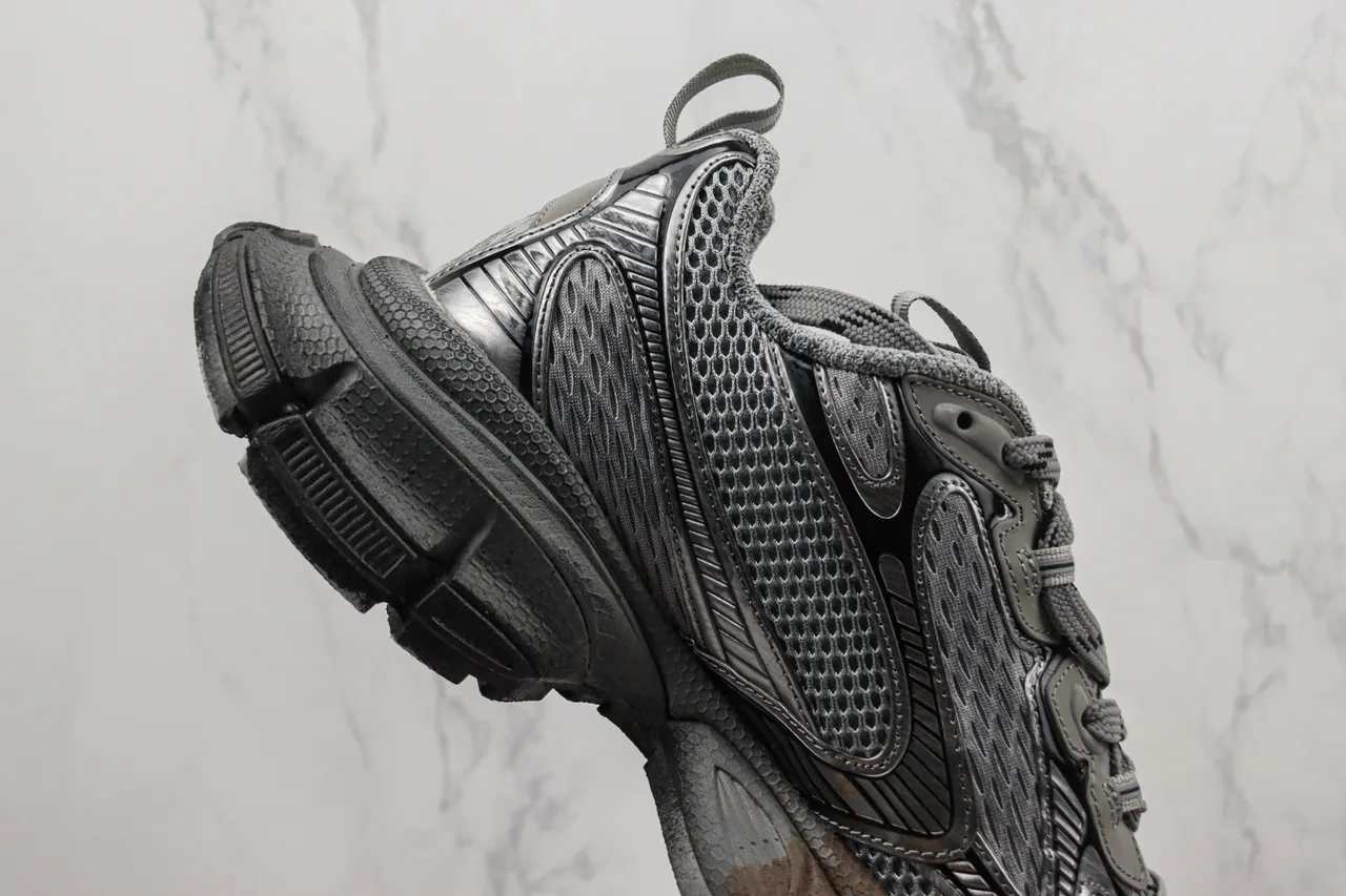 Balenciaga Track Trainer Gray Black Mesh Chunky Sneakers 5