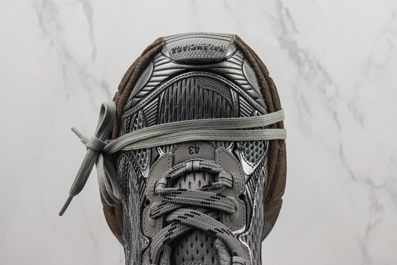 Balenciaga Track Trainer Gray Black Mesh Chunky Sneakers 6