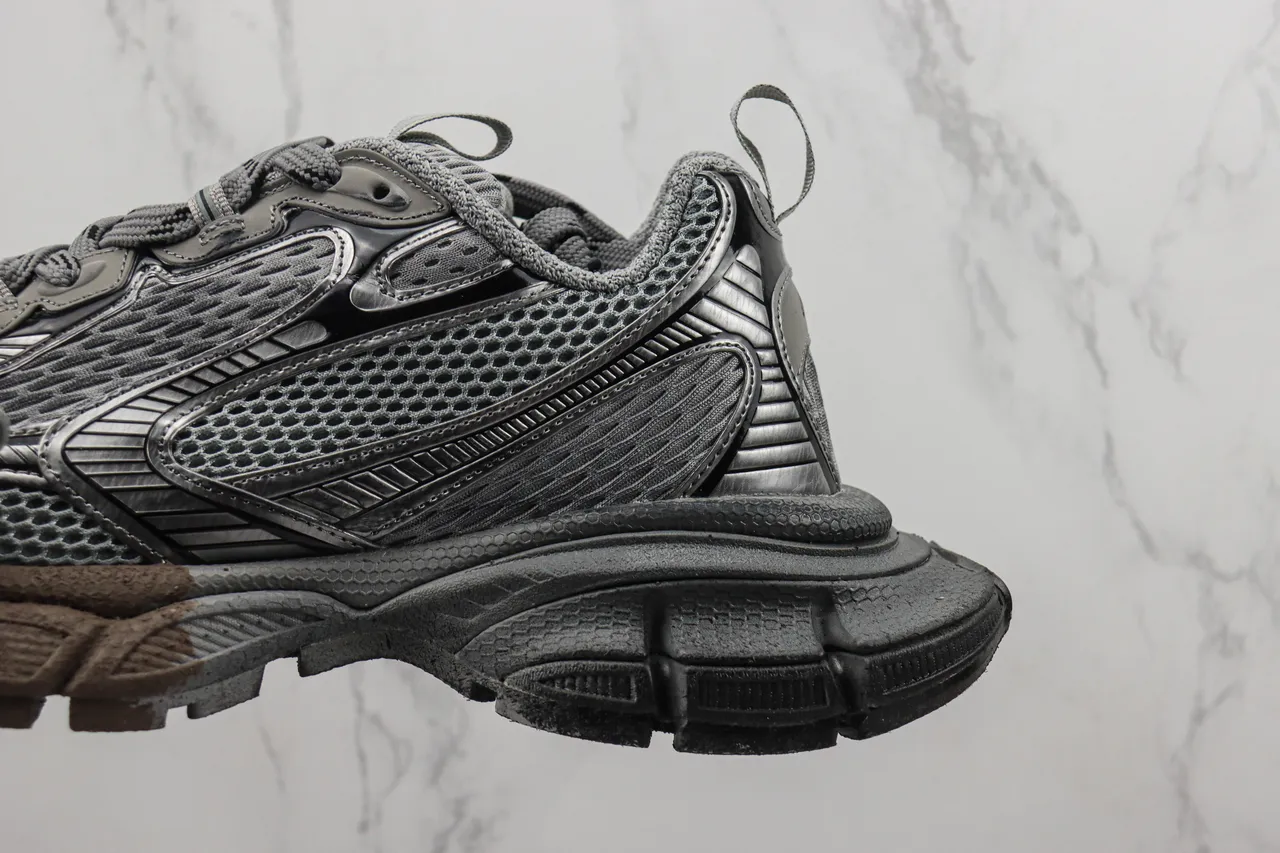 Balenciaga Track Trainer Gray Black Mesh Chunky Sneakers 7