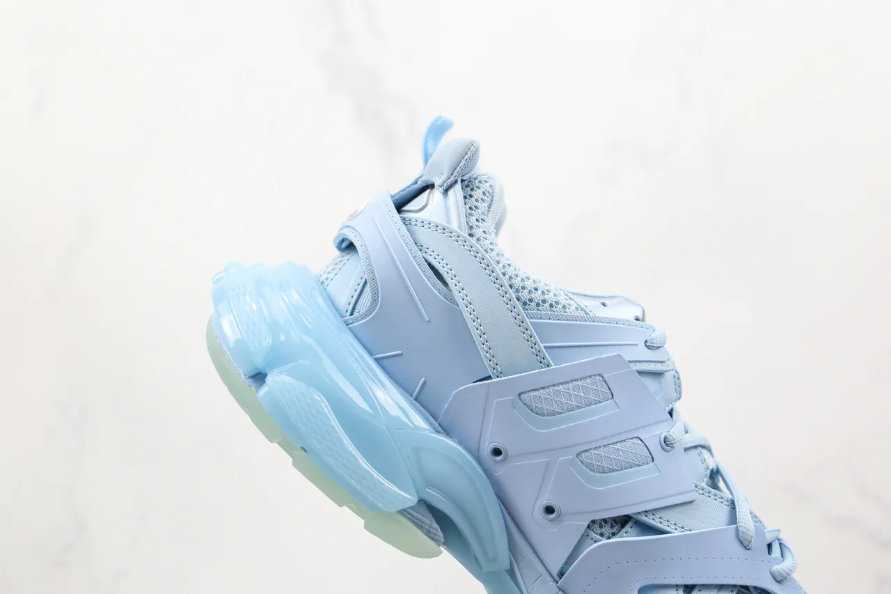 Balenciaga Track Trainer হালকা নীল এবং মিন্ট গ্রিন চংকি স্নিকার্স 6