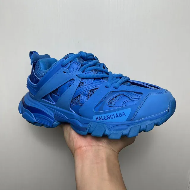 Balenciaga Track Trainer Monochromatic Blue Chunky Sneakers 2