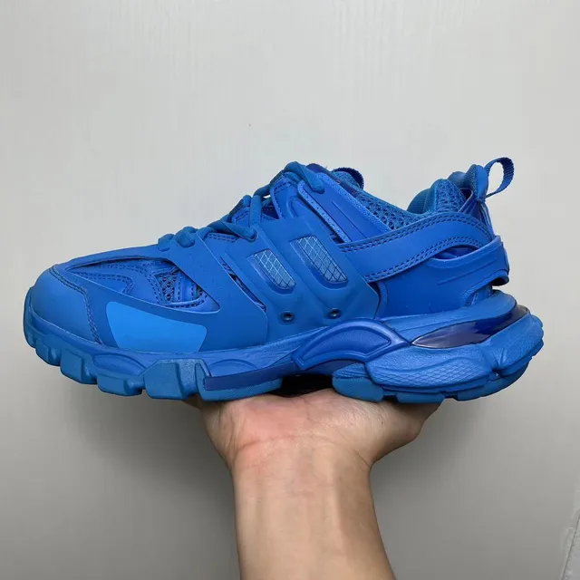 Balenciaga Track Trainer Monochromatic Blue Chunky Sneakers 3