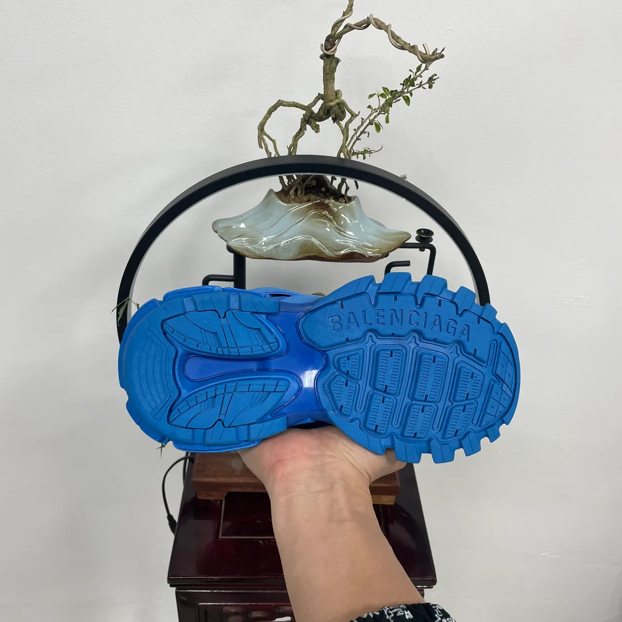 Balenciaga Track Trainer Monochromatic Blue Chunky Sneakers 6