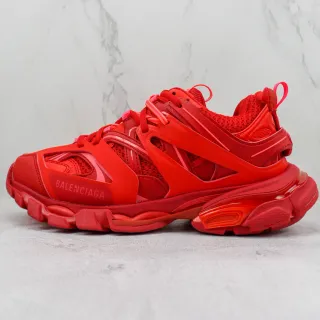 Balenciaga Track Trainer Monocromático Vermelho Tênis Chunky