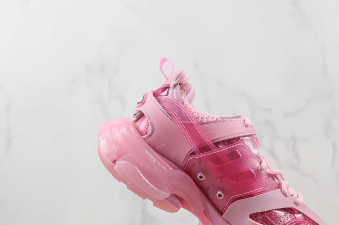 Balenciaga Track Trainer Zapatillas Chunky Transparentes Rosadas 5