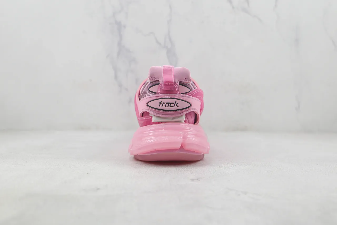 Balenciaga Track Trainer Zapatillas Chunky Transparentes Rosadas 9