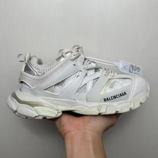 Balenciaga Track Trainer Zapatillas Chunky Blancas y Plateadas