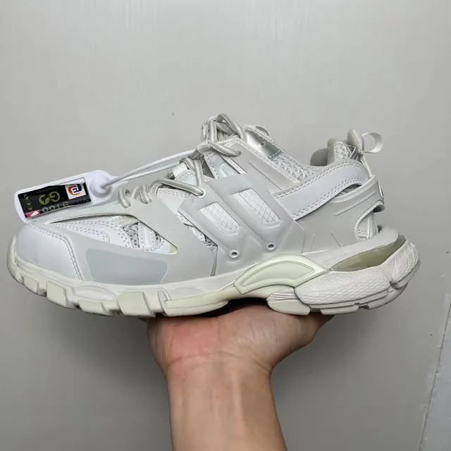 Balenciaga Track Trainer White Silver Chunky Sneakers 2