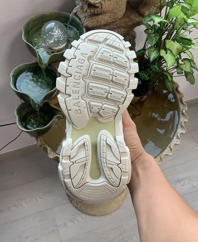 Balenciaga Track Trainer White Silver Chunky Sneakers 13