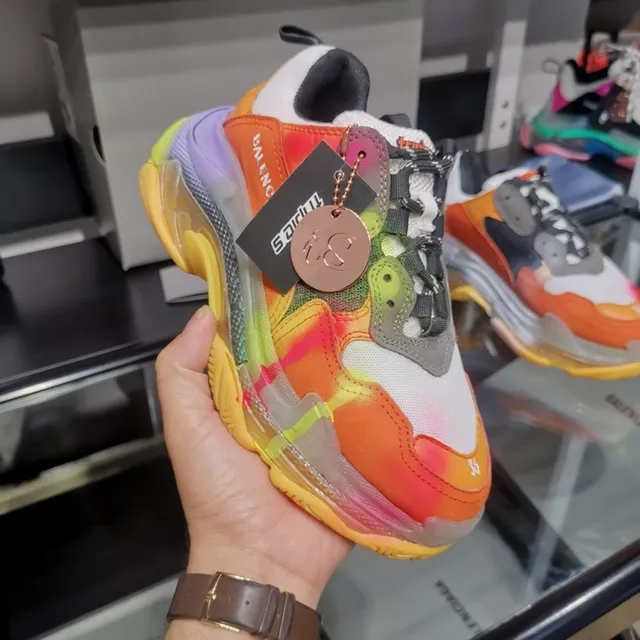 Balenciaga Triple S Multicolor Chunky Sneakers 9