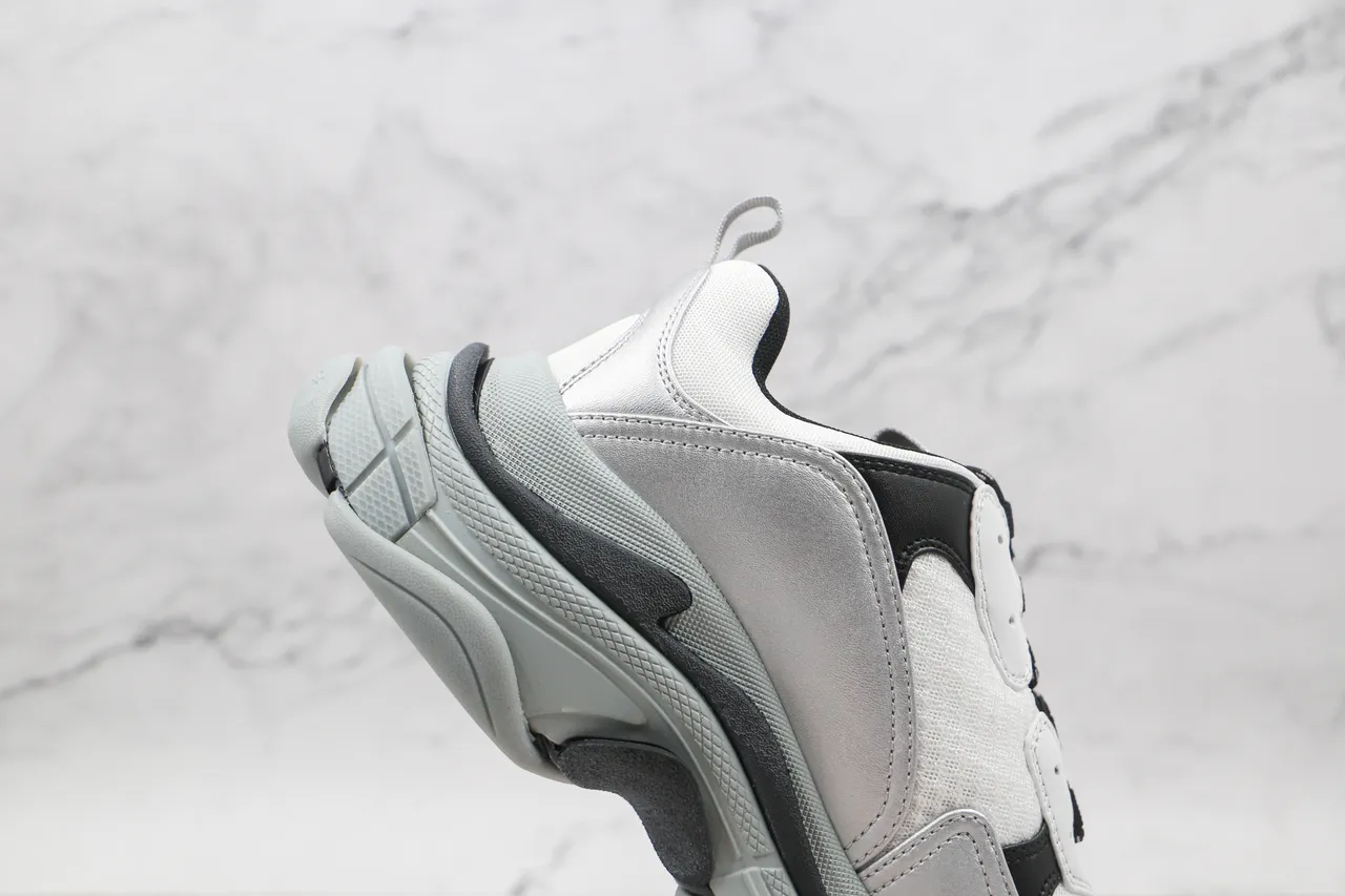 Balenciaga Triple S Blanco Negro Gris Zapatillas Chunky 6