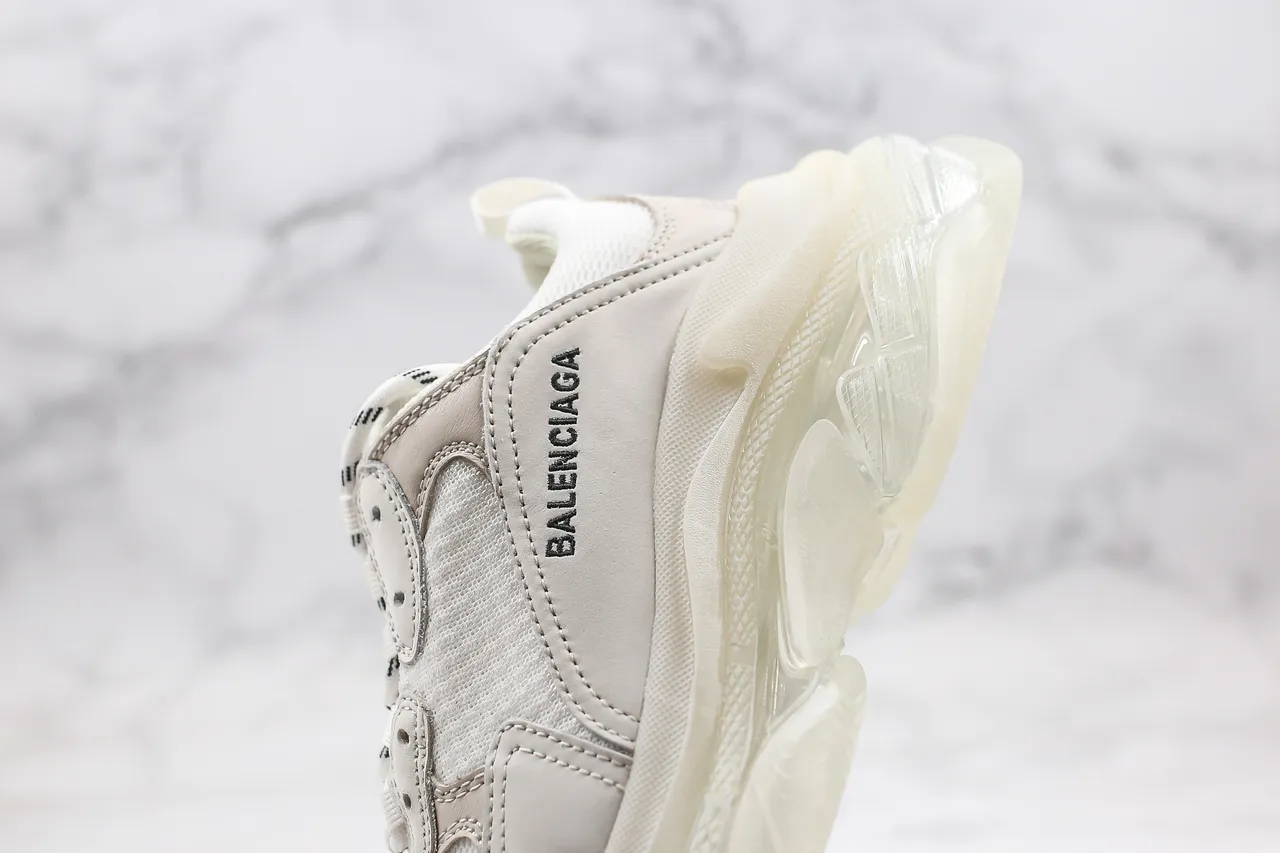 Balenciaga Triple S White Chunky Sneakers 6