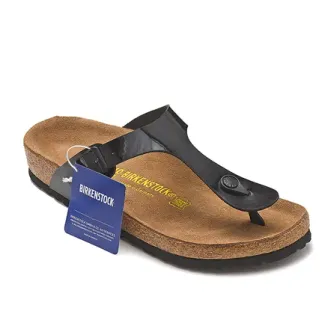 Birkenstock Arizona Sandales Casual Noires Brillantes