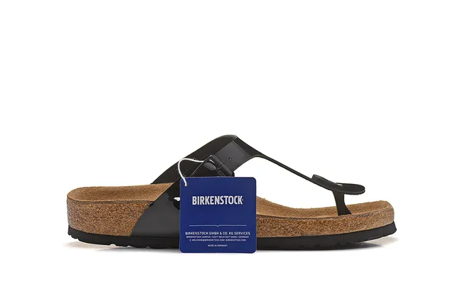 Birkenstock Arizona Sandales Casual Noires Brillantes 2
