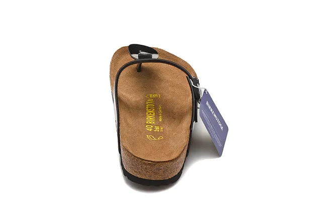 Birkenstock Arizona Sandales Casual Noires Brillantes 5