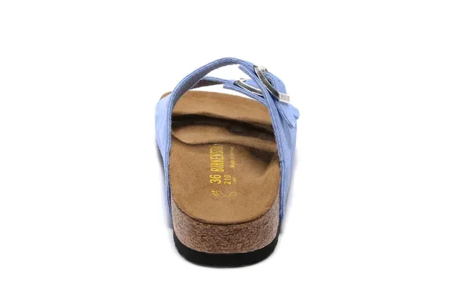 Birkenstock Arizona Light Blue Suede Casual Sandals 4