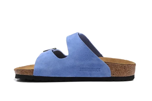 Birkenstock Arizona Light Blue Suede Casual Sandals 5