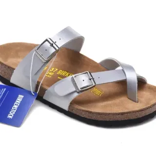 Birkenstock Arizona Metallic Silver Casual Sandals