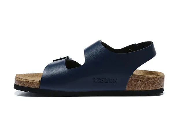 Birkenstock Arizona صنادل كاجوال أزرق بحري 4