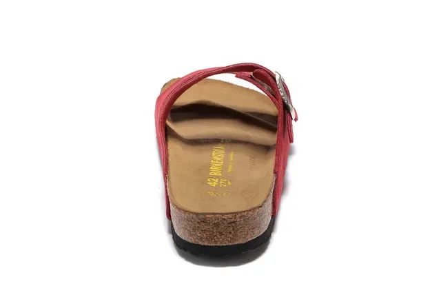 Birkenstock Arizona Sandales Casual en Daim Rouge 4