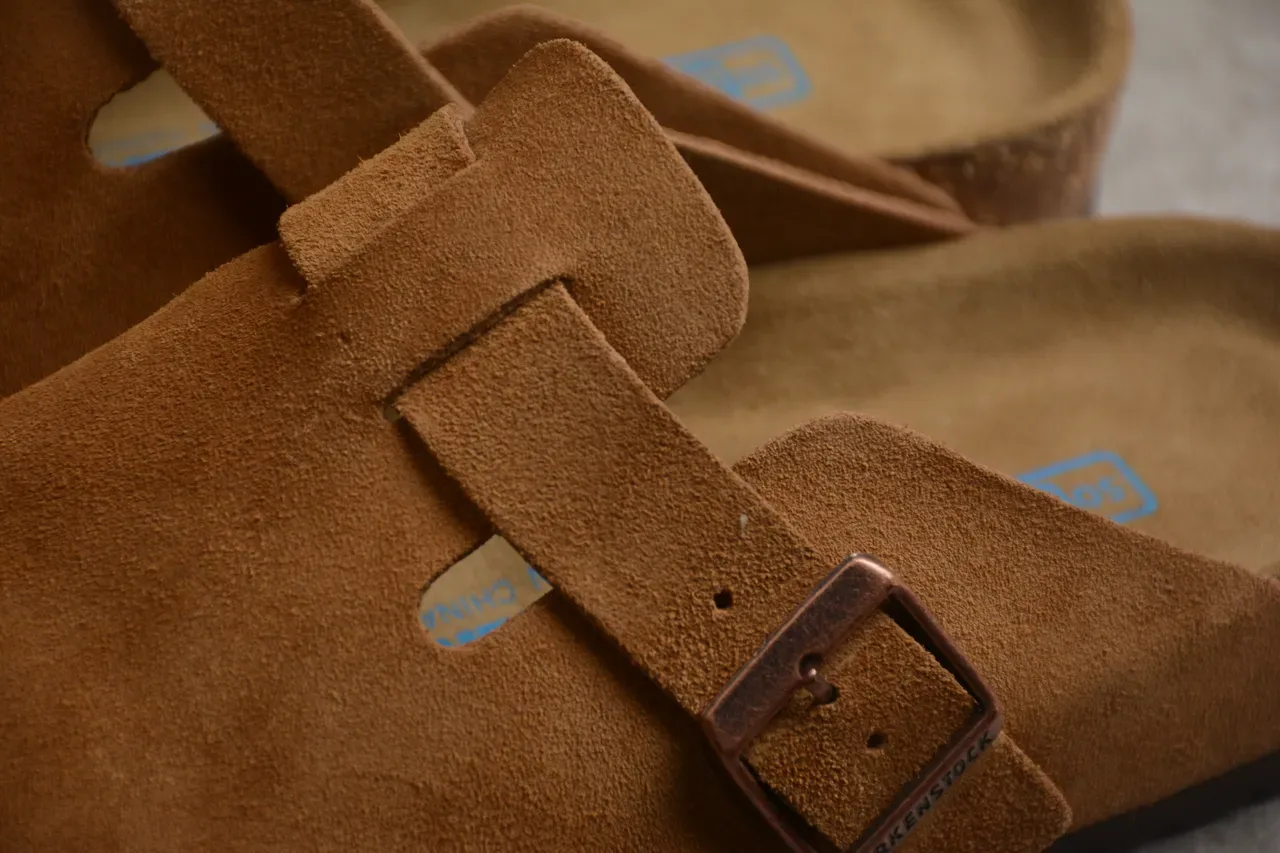 Birkenstock Arizona Sandale en Daim Tan 6