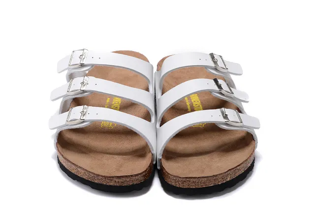 Birkenstock Arizona sandales casuales blanches 5