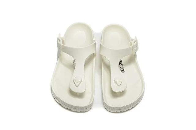Birkenstock Arizona Sandales à brides T blanches réglables avec boucle 3