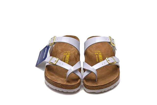 Birkenstock Arizona Sandales blanches deux brides boucle casual 3