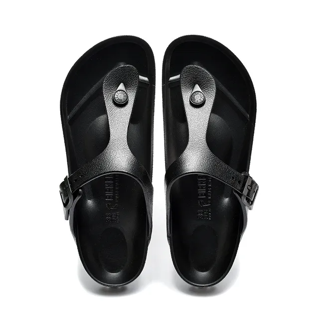 Birkenstock Mayari Noir T-Strap Thong Lanières Ajustables avec Boucle Sandales 2