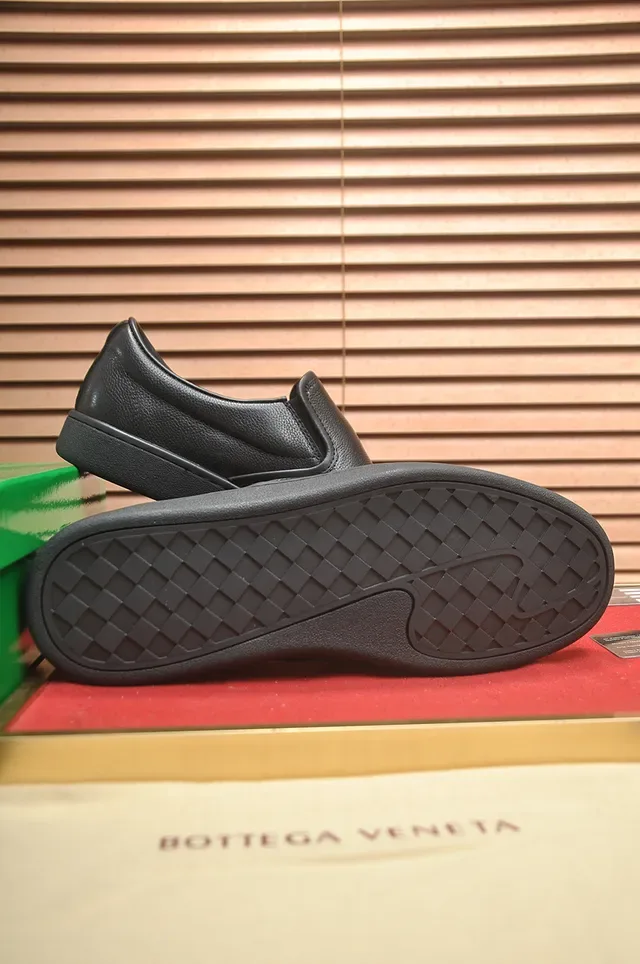 Bottega Veneta Andiamo Black Pebbled Leather Slip-On Loafers 3
