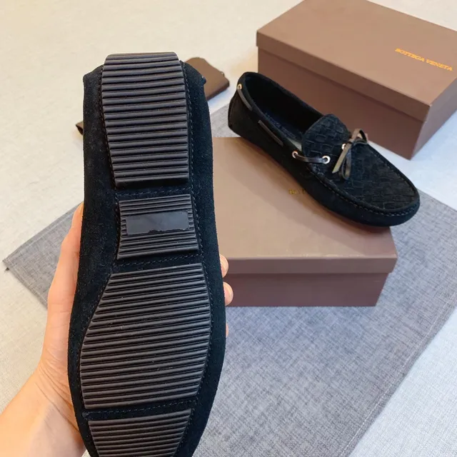 Bottega Veneta Andiamo Mocassins en Daim Tissé 2