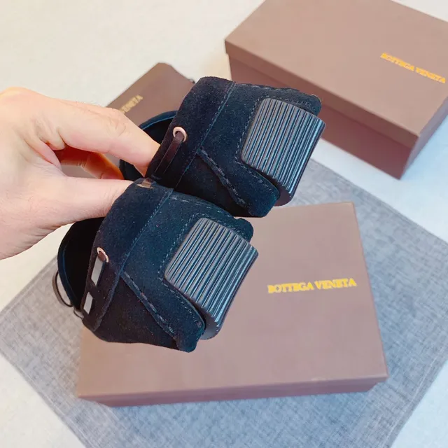Bottega Veneta Andiamo Mocassins en Daim Tissé 3