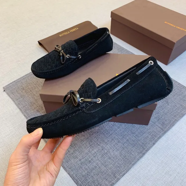 Bottega Veneta Andiamo Mocassins en Daim Tissé 4