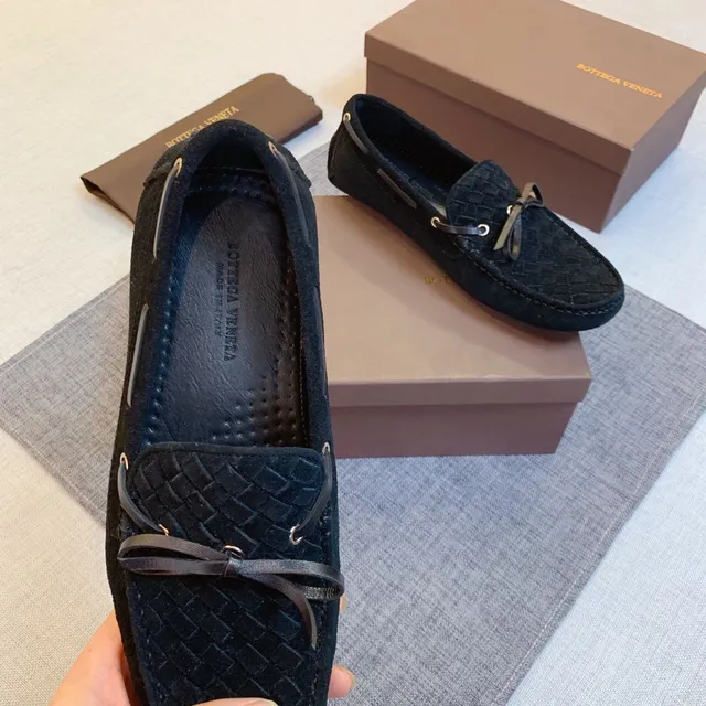 Bottega Veneta Andiamo Mocassins en Daim Tissé 5