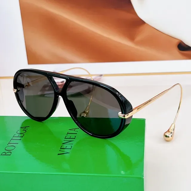 Bottega Veneta Brown Gold Aviator Silhouette Tortoiseshell Acetate Frame Eyewear 9