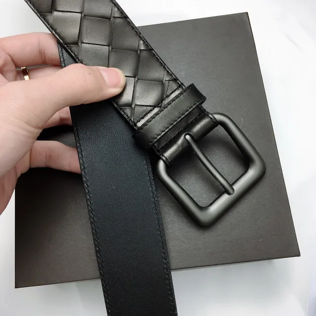 Bottega Veneta Cassette Noir Intrecciato Ceinture en cuir 8