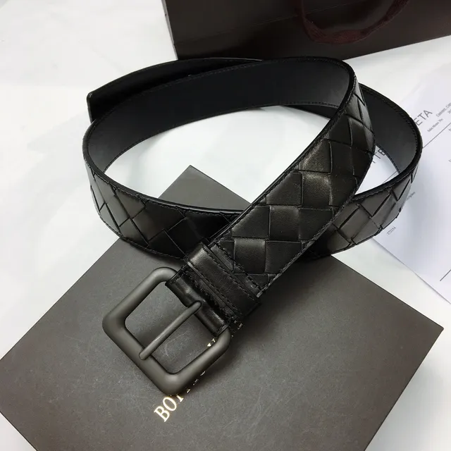 Bottega Veneta Cassette Noir Intrecciato Ceinture en cuir 9