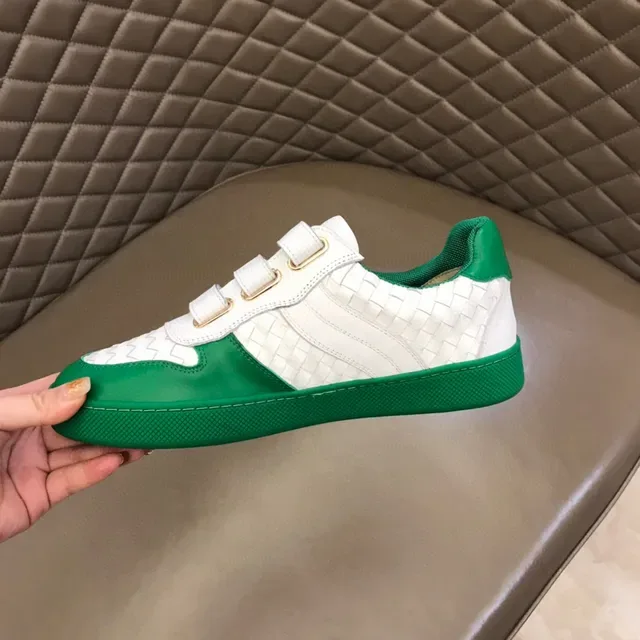 Bottega Veneta Cassette Sneaker White and Green Lifestyle Sneakers 3