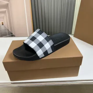 Burberry Gingham Check Slide Slipper
