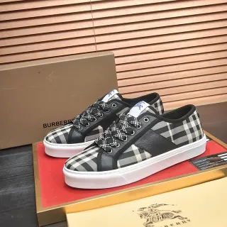 Burberry Knight House Check Black and Beige Lifestyle Sneakers