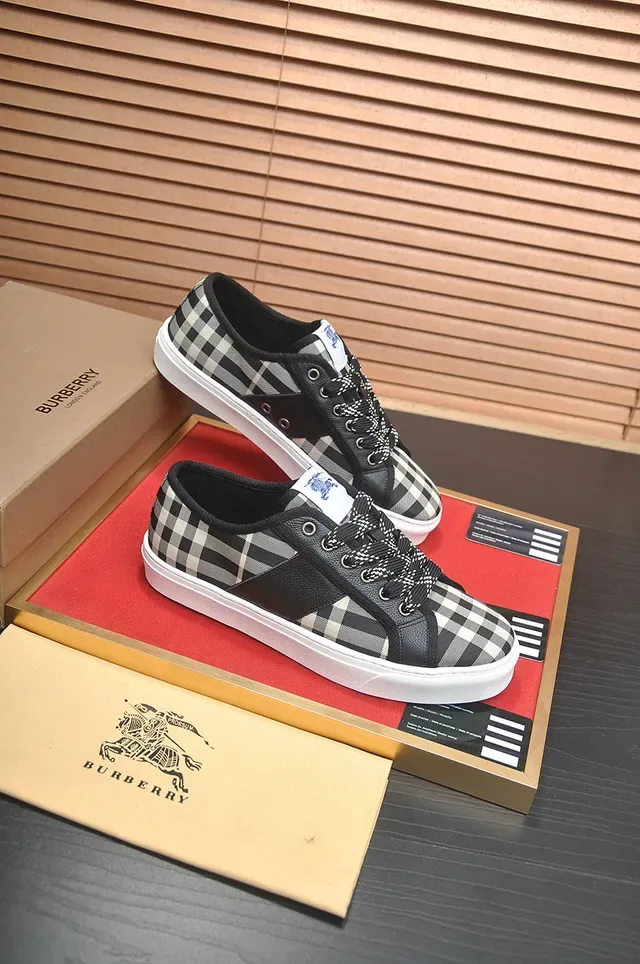 Burberry Knight House Check Black and Beige Lifestyle Sneakers 2