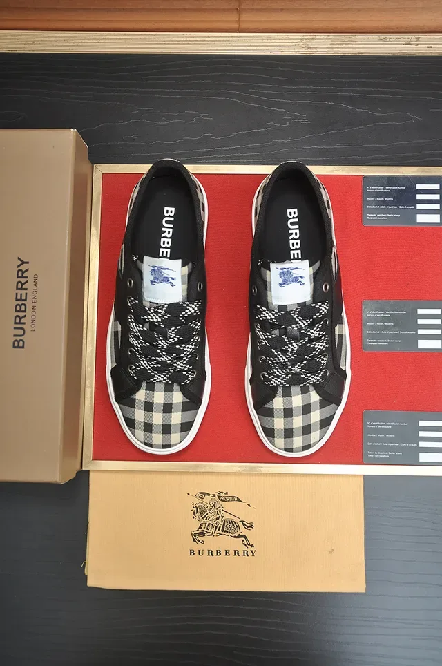 Burberry Knight House Check Black and Beige Lifestyle Sneakers 3