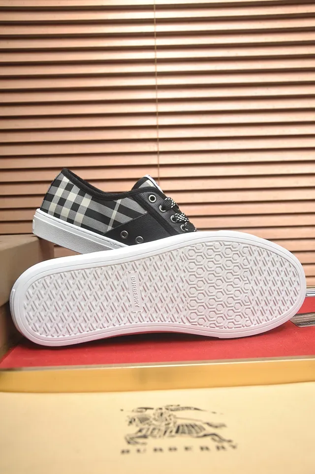 Burberry Knight House Check Black and Beige Lifestyle Sneakers 4