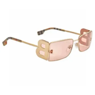 Burberry Monogram B-Logo Rose Tinted Sunglasses