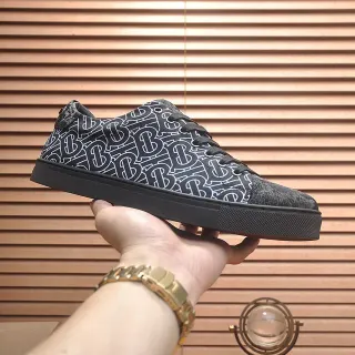 Burberry Monogram-Print Low-Top Lifestyle Sneakers